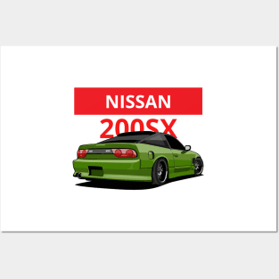 nissan 200sx Posters and Art